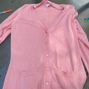 Isaac Mizrahi live coral sweater